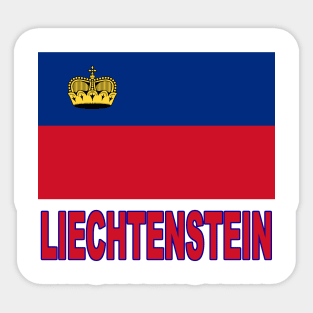 The Pride of Liechtenstein - National Flag Design Sticker